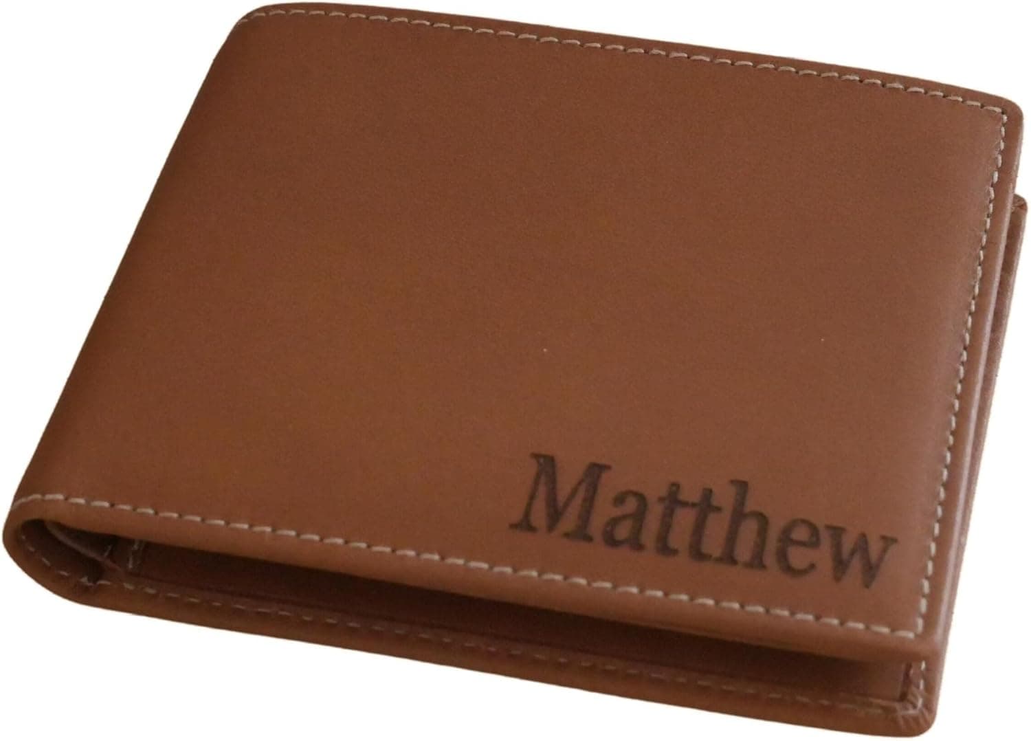 Personalized Leather Wallet Gift Set