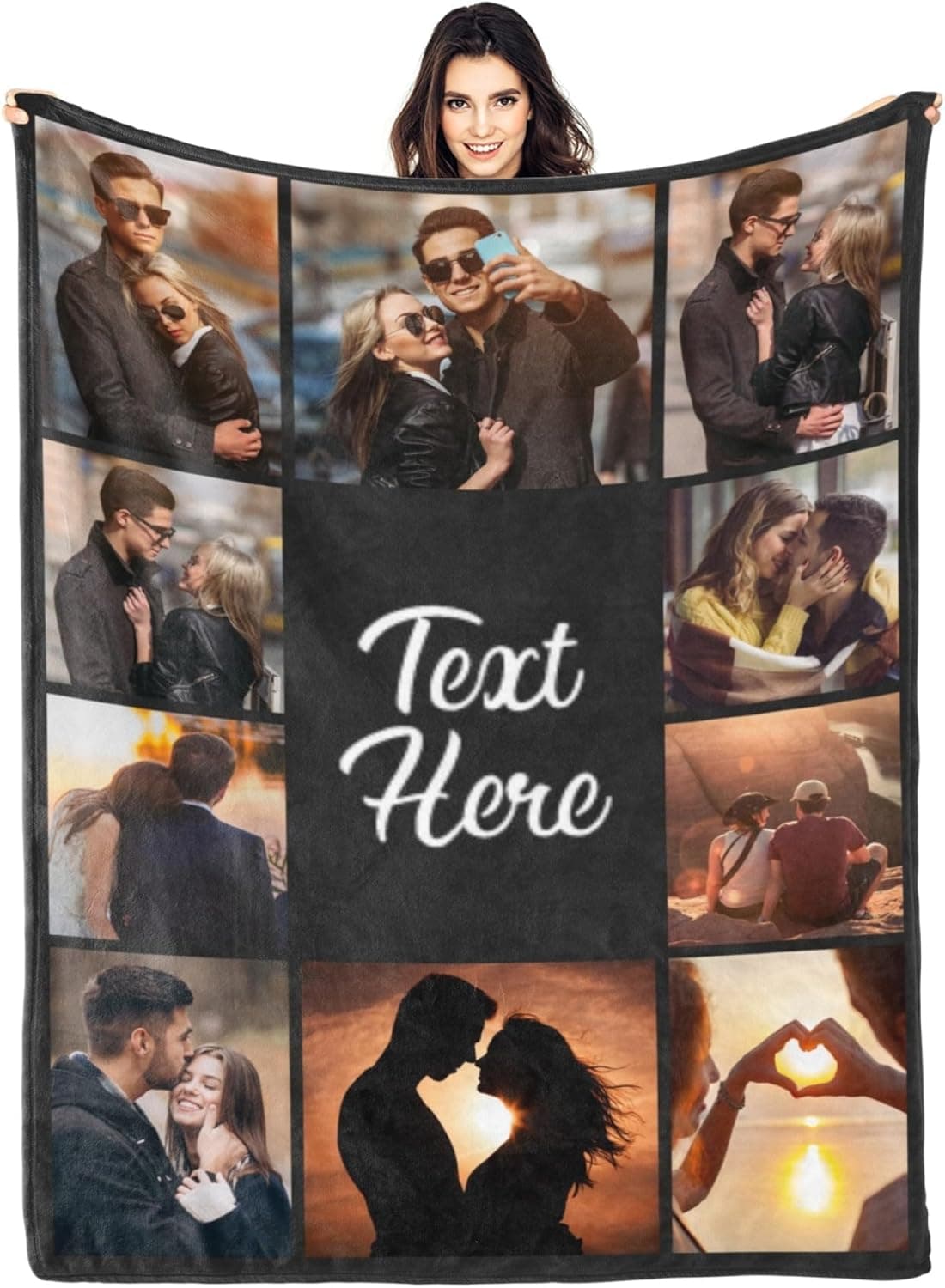 Personalized Photo Blanket Gift Set