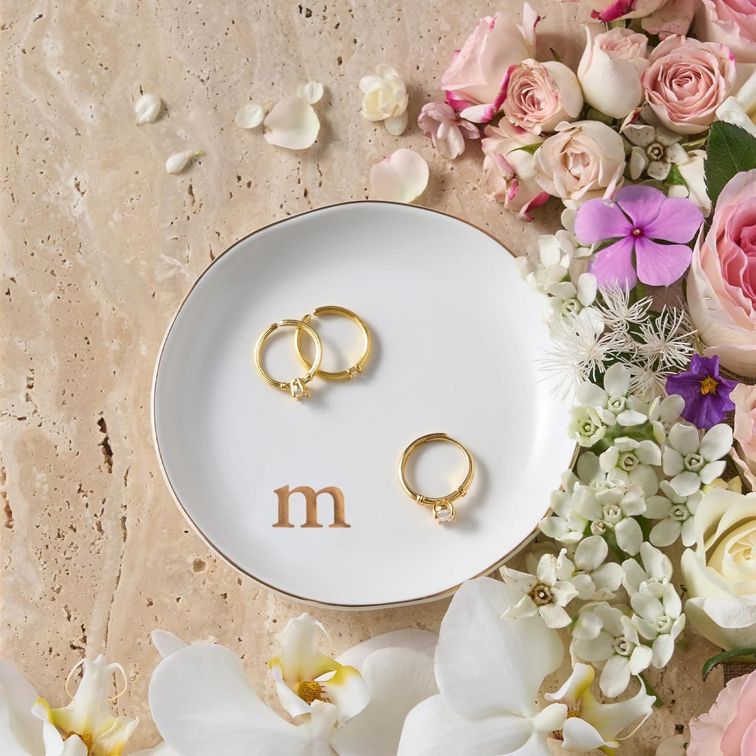 Personalized Ceramic Ring Dish