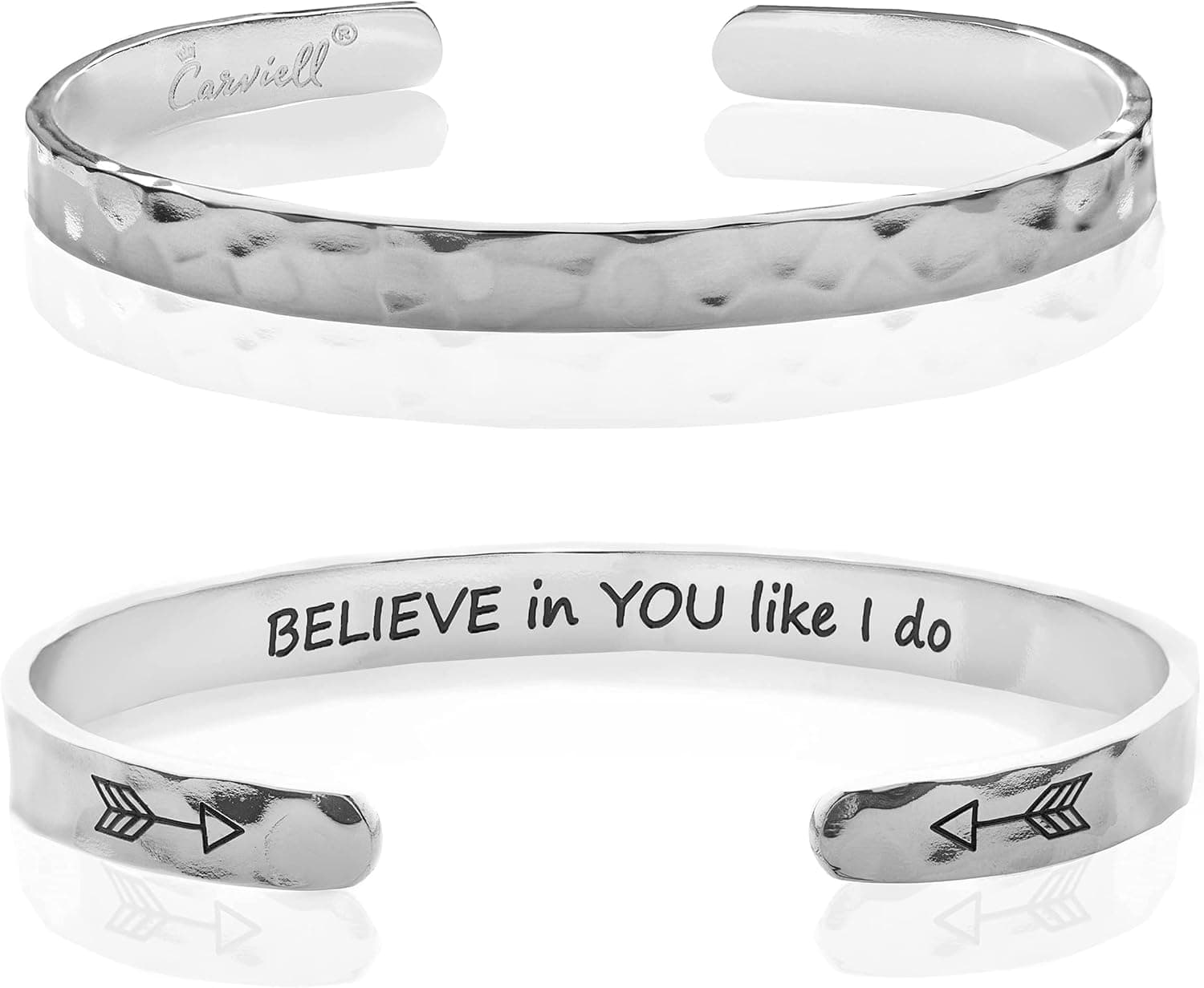 Engraved Inspirational Cuff Bracelet