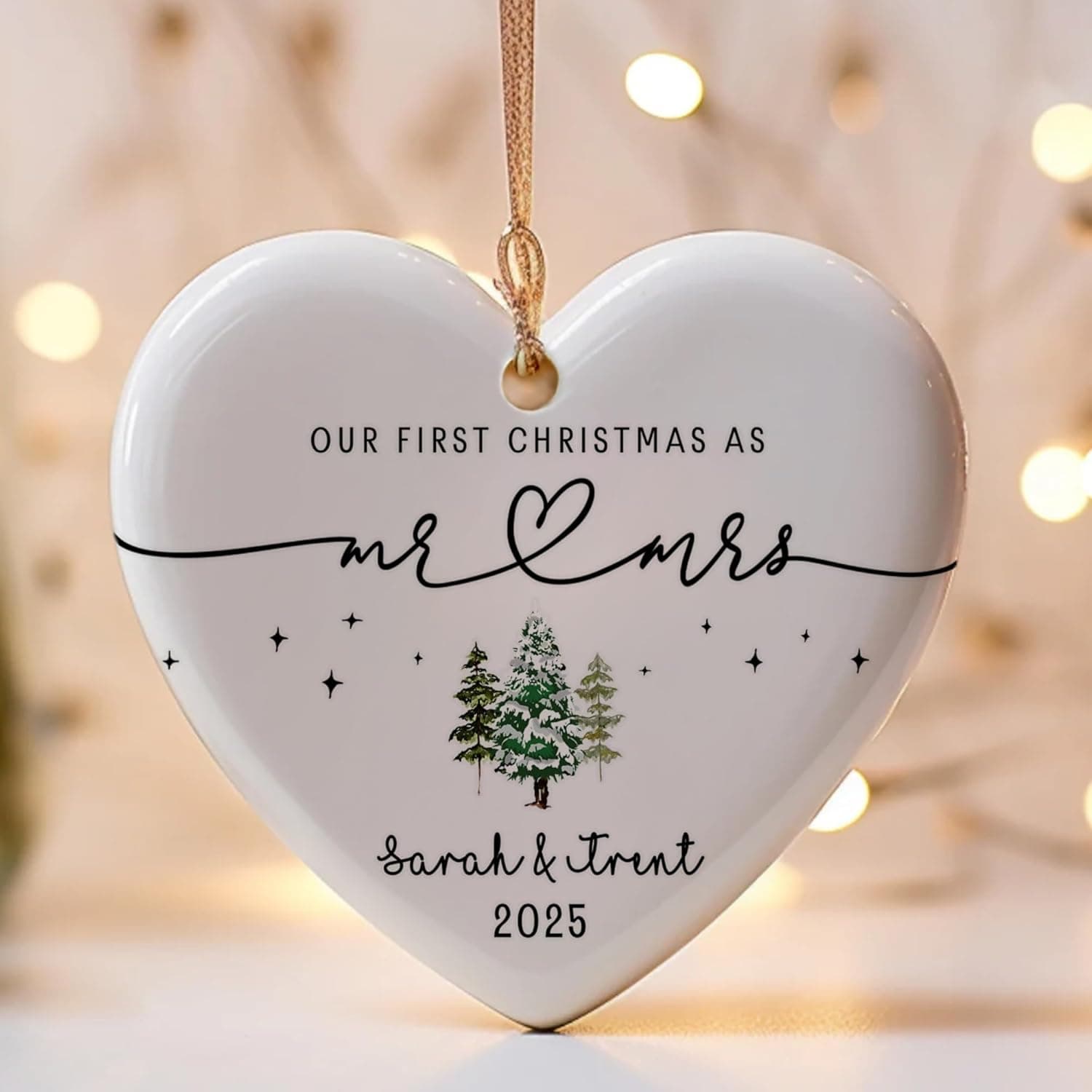 Personalized Wedding Ornament
