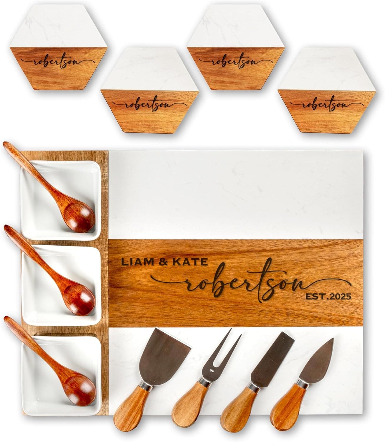 Personalized Charcuterie Board Gift Set