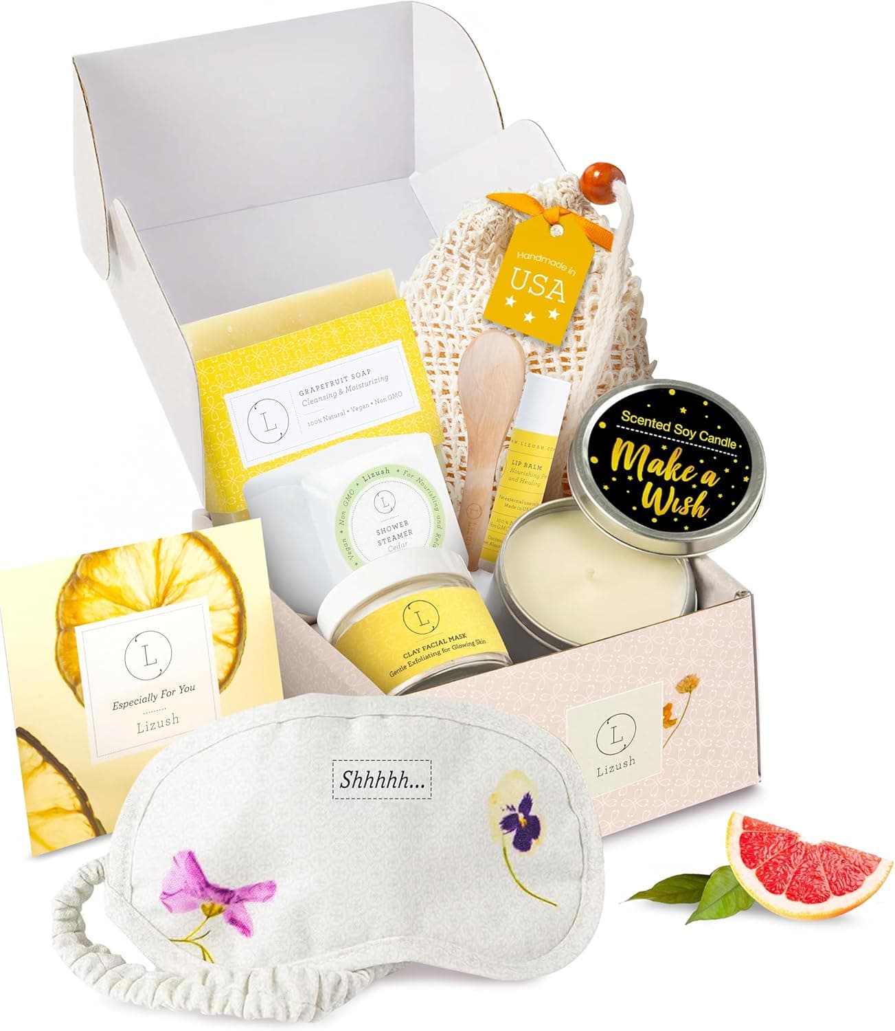 Lizush Luxury Citrus Spa Gift Set