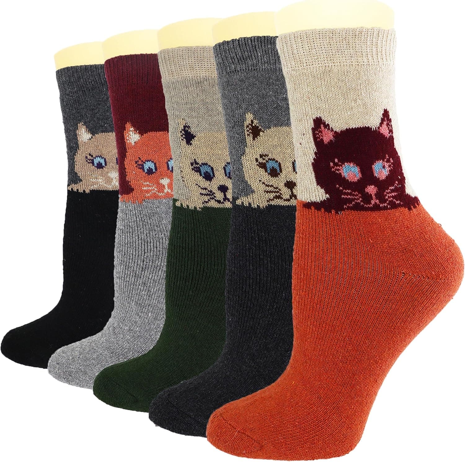 Cozy Animal Design Crew Socks Gift Set